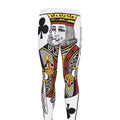 King Of Clubs Playing Card Print Men's Leggings