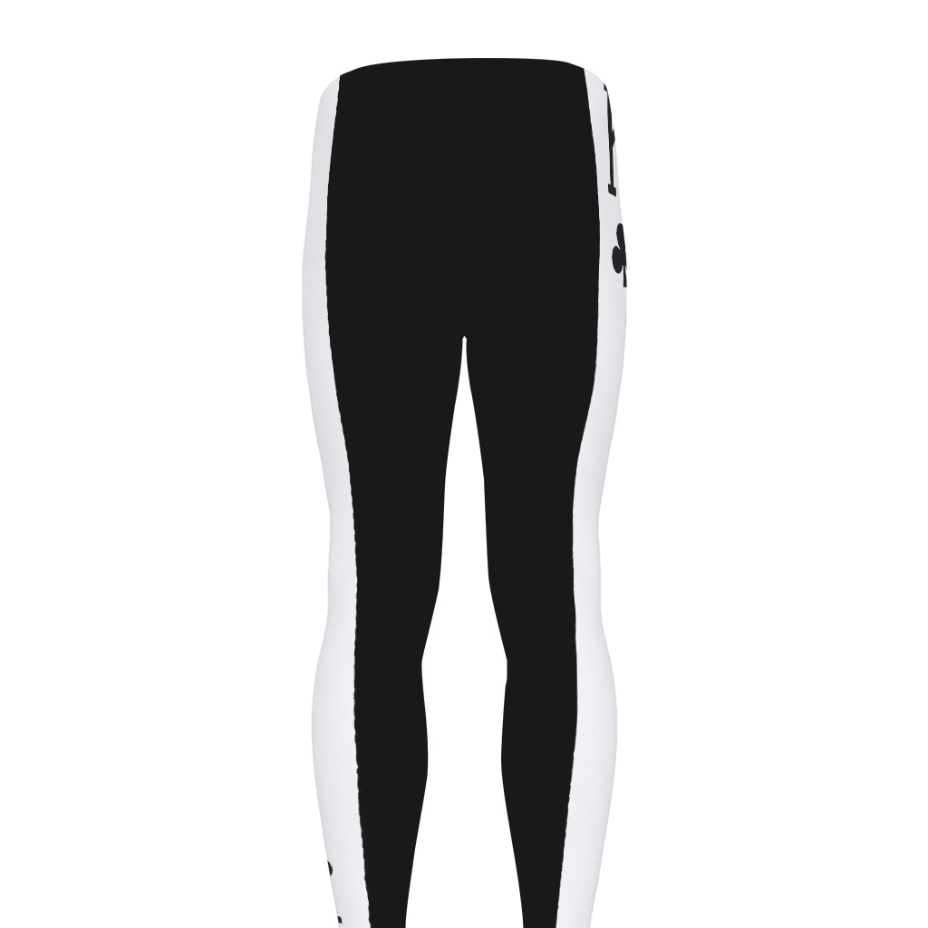 King Of Clubs Playing Card Print Men's leggings