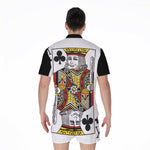 King Of Clubs Playing Card Print Men's Rompers