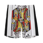 King Of Clubs Playing Card Print Men's Sports Shorts