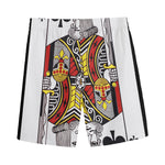 King Of Clubs Playing Card Print Men's Sports Shorts