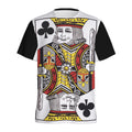 King Of Clubs Playing Card Print Men's Athletic T-Shirt