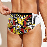 King Of Clubs Playing Card Print Men's Swim Briefs