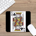 King Of Clubs Playing Card Print Mouse Pad