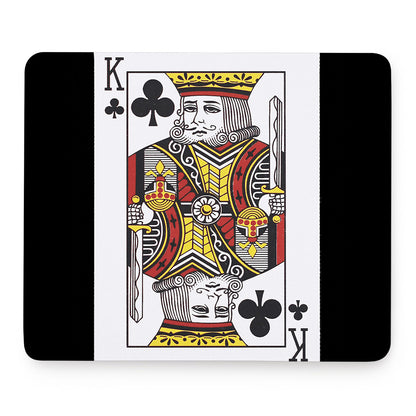 King Of Clubs Playing Card Print Mouse Pad