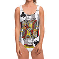 King Of Clubs Playing Card Print One Piece Swimsuit