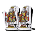 King Of Clubs Playing Card Print Oven Mitts