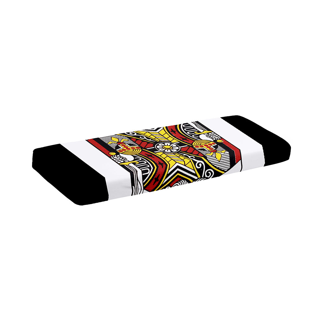 King Of Clubs Playing Card Print Piano Keyboard Cover