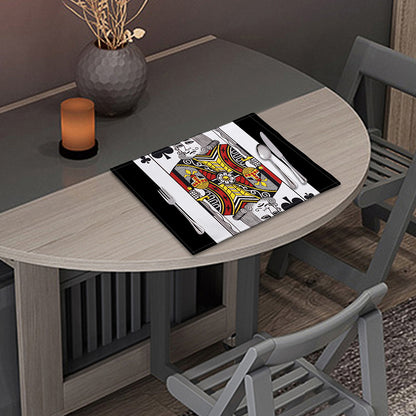 King Of Clubs Playing Card Print Placemat