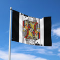 King Of Clubs Playing Card Print Polyester Flag