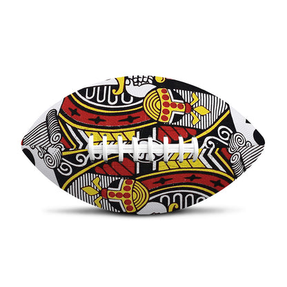 King Of Clubs Playing Card Print Rugby Ball
