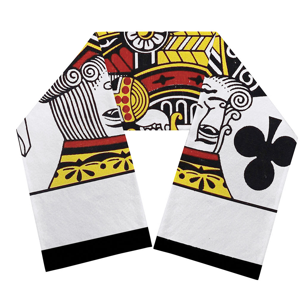 King Of Clubs Playing Card Print Scarf