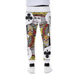 King Of Clubs Playing Card Print Scuba Joggers