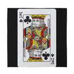 King Of Clubs Playing Card Print Silk Bandana