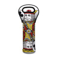 King Of Clubs Playing Card Print Single Neoprene Wine Tote