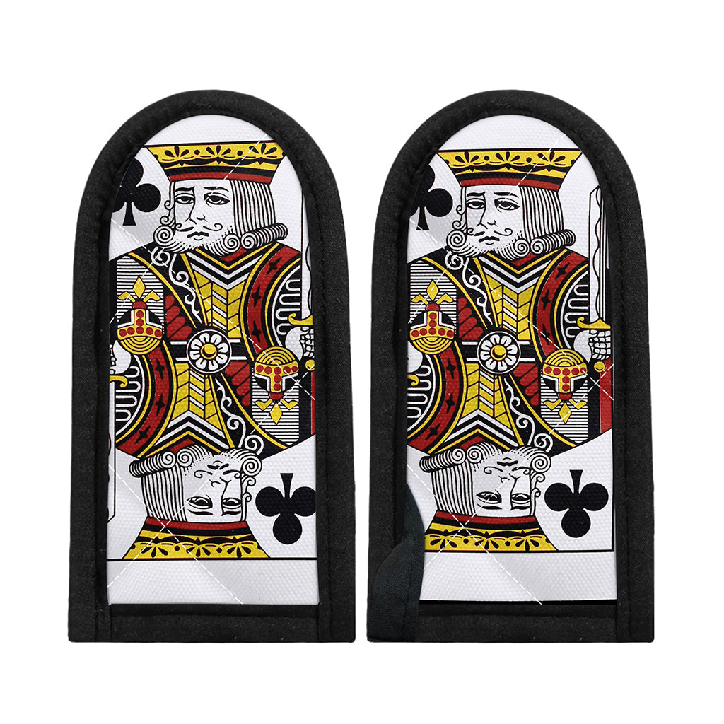 King Of Clubs Playing Card Print Skillet Handle Cover