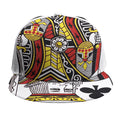 King Of Clubs Playing Card Print Snapback Cap
