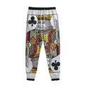 King Of Clubs Playing Card Print Sweatpants