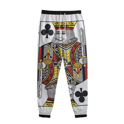 King Of Clubs Playing Card Print Sweatpants