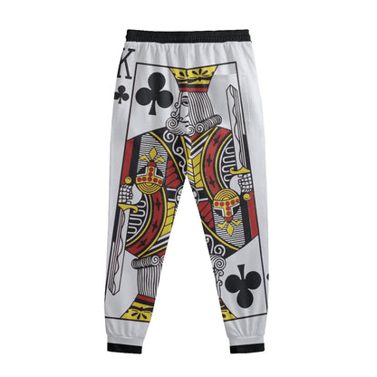 King Of Clubs Playing Card Print Sweatpants
