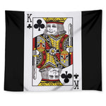 King Of Clubs Playing Card Print Tapestry