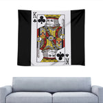 King Of Clubs Playing Card Print Tapestry