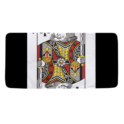King Of Clubs Playing Card Print Towel