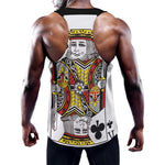King Of Clubs Playing Card Print Training Tank Top