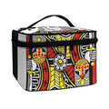 King Of Clubs Playing Card Print Travel Makeup Bag