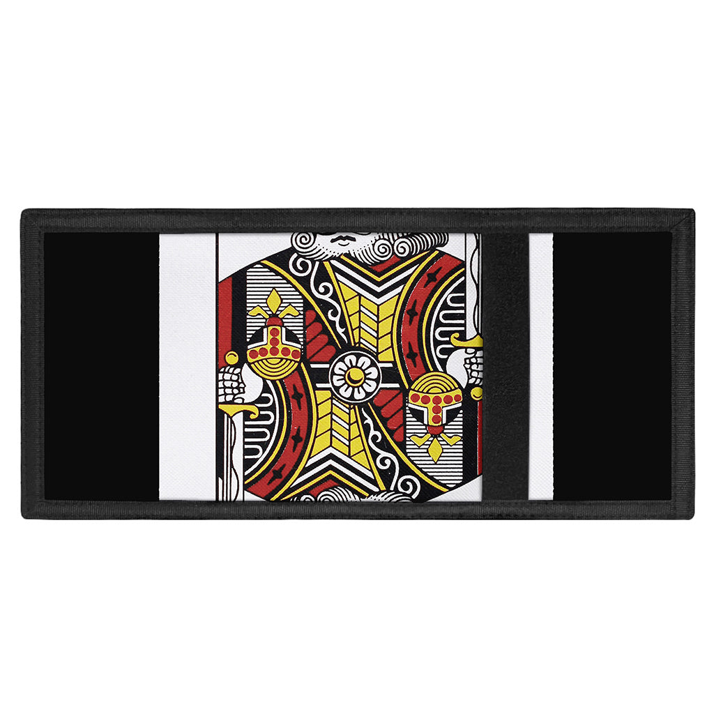King Of Clubs Playing Card Print Trifold Wallet