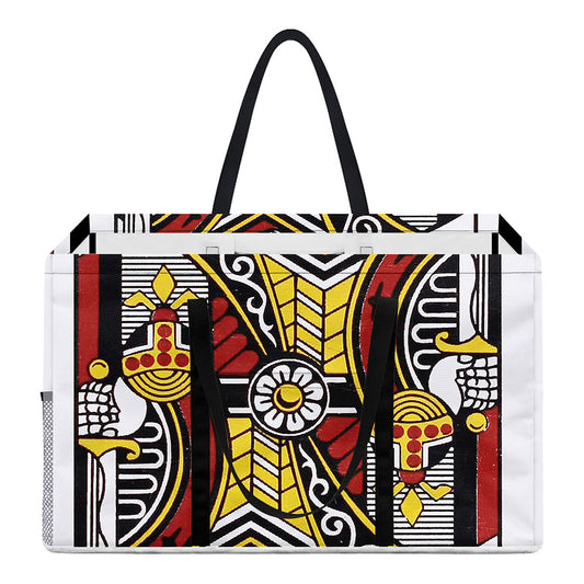 King Of Clubs Playing Card Print Utility Tote Bag