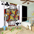 King Of Clubs Playing Card Print Wall Sticker
