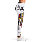 King Of Clubs Playing Card Print Women's Leggings