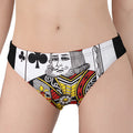 King Of Clubs Playing Card Print Women's Panties