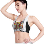 King Of Clubs Playing Card Print Women's Sports Bra