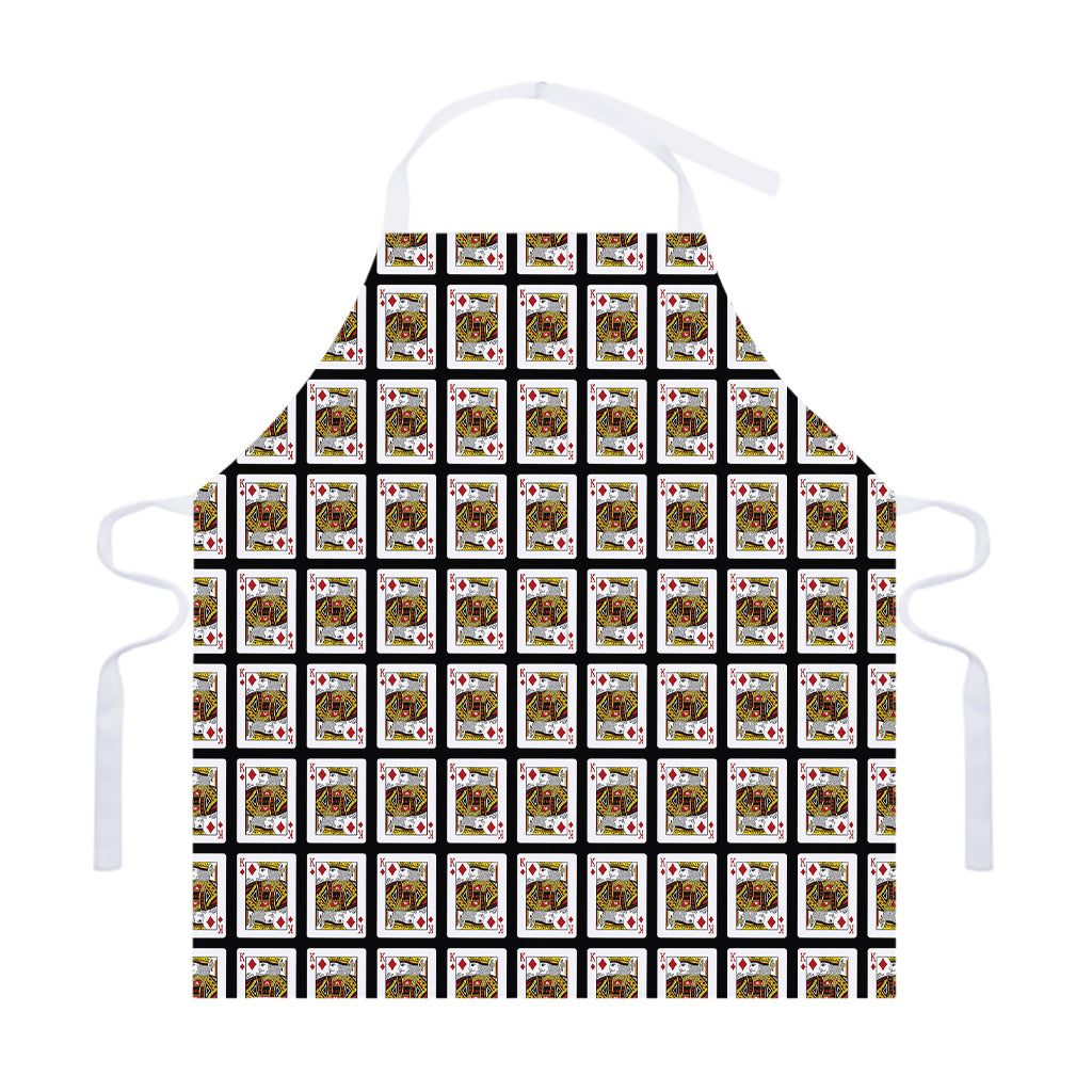 King Of Diamonds Pattern Print Adjustable Apron