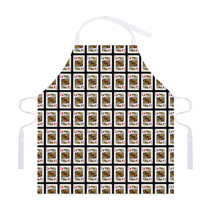 King Of Diamonds Pattern Print Adjustable Apron