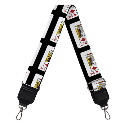 King Of Diamonds Pattern Print Bag Strap