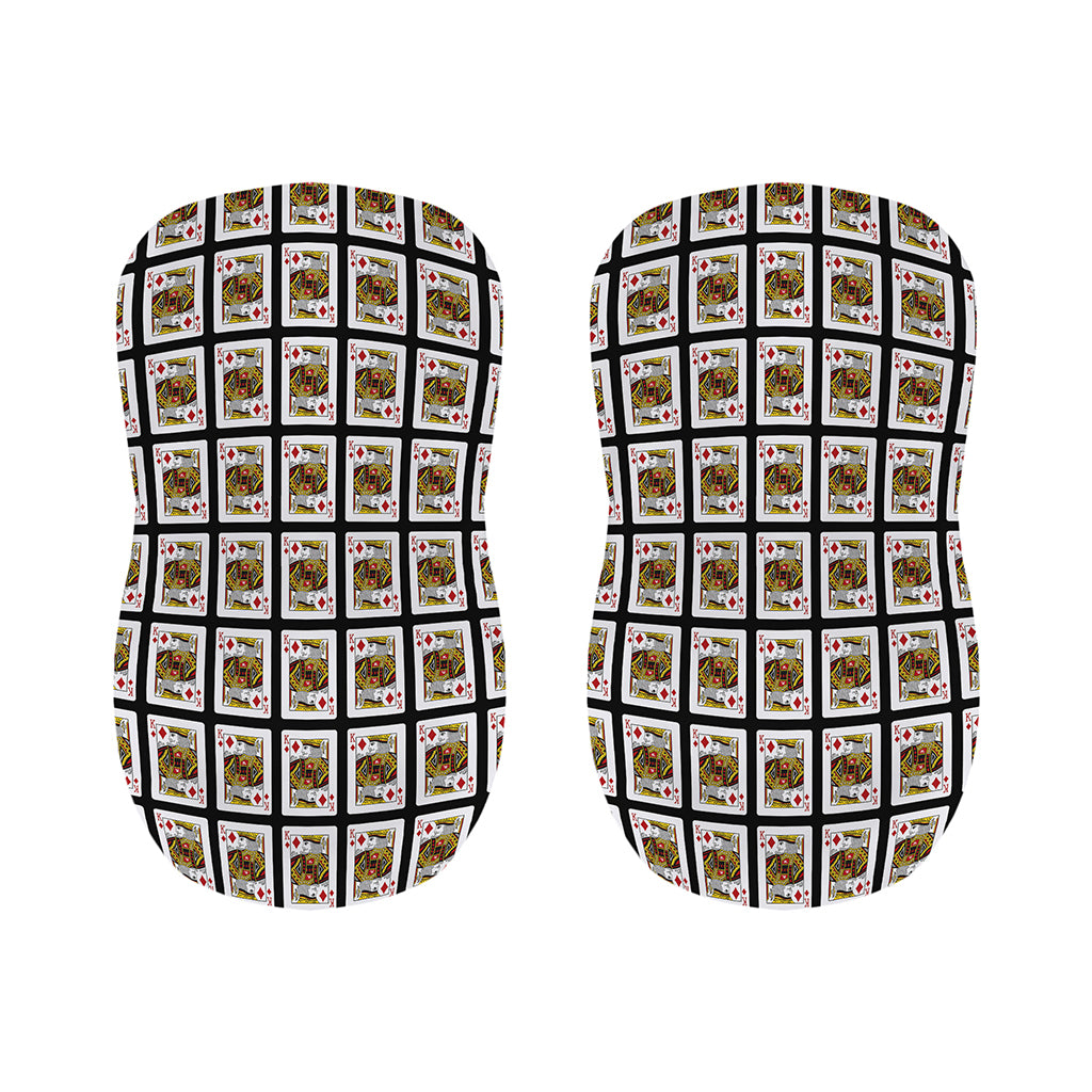 King Of Diamonds Pattern Print Bar Stool Covers