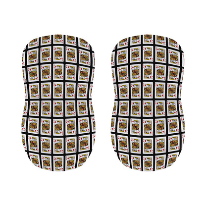 King Of Diamonds Pattern Print Bar Stool Covers