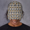 King Of Diamonds Pattern Print Baseball Cap