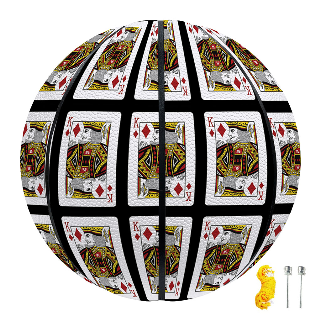 King Of Diamonds Pattern Print Basketball