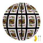 King Of Diamonds Pattern Print Basketball