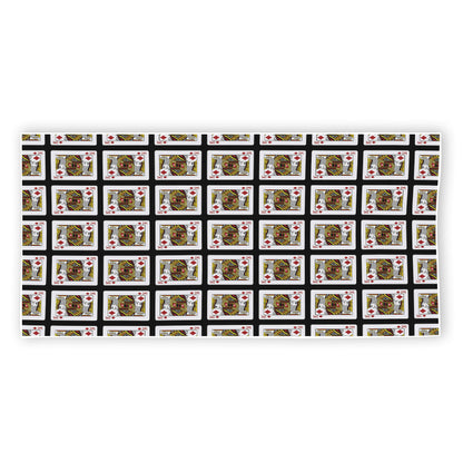 King Of Diamonds Pattern Print Beach Towel
