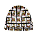King Of Diamonds Pattern Print Beanie