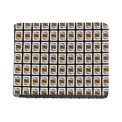 King Of Diamonds Pattern Print Bifold Wallet