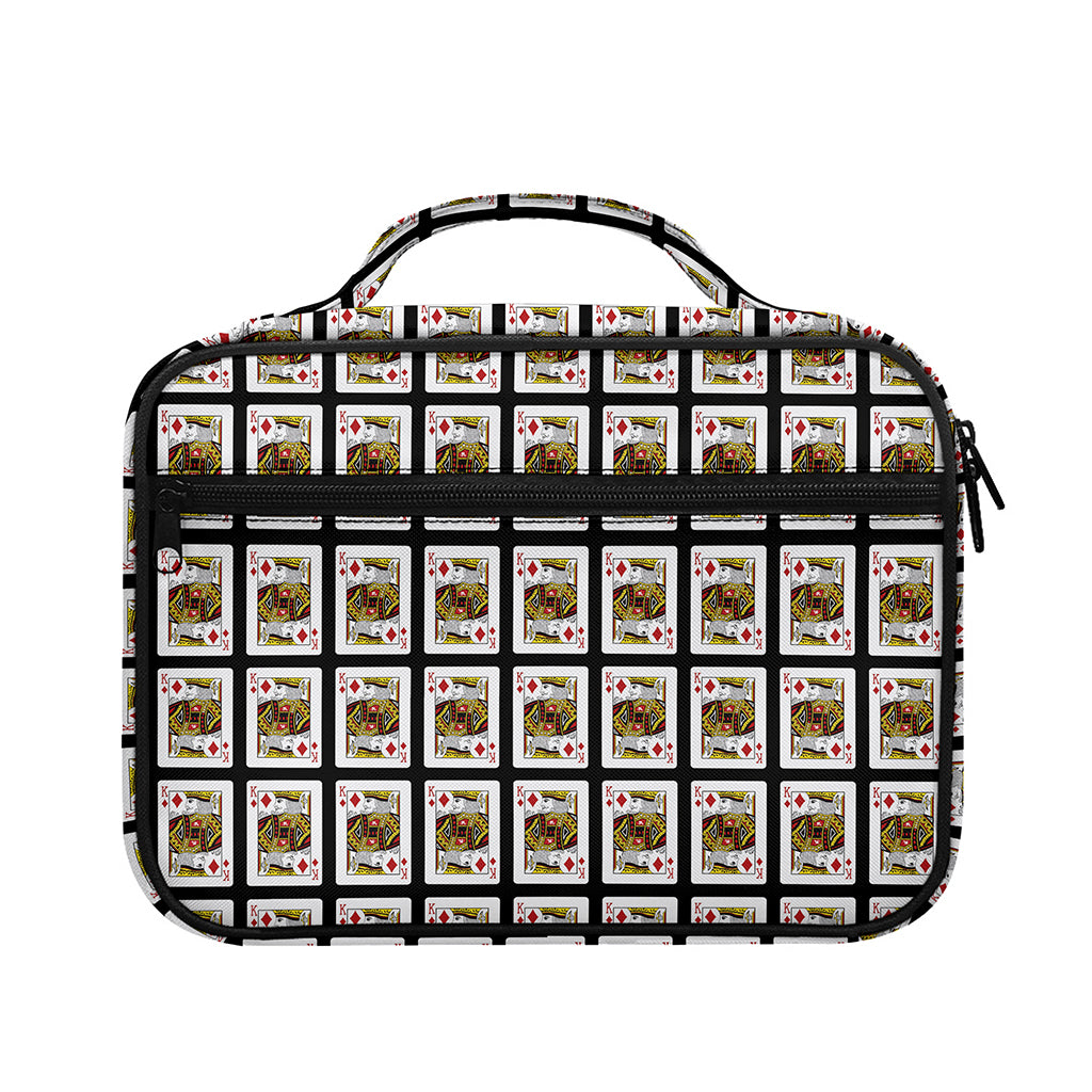 King Of Diamonds Pattern Print Briefcase Bible Bag