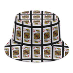 King Of Diamonds Pattern Print Bucket Hat