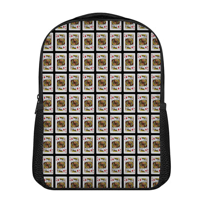 King Of Diamonds Pattern Print Casual Backpack