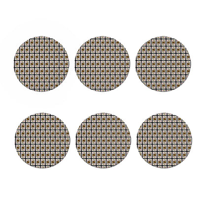 King Of Diamonds Pattern Print Coaster Set